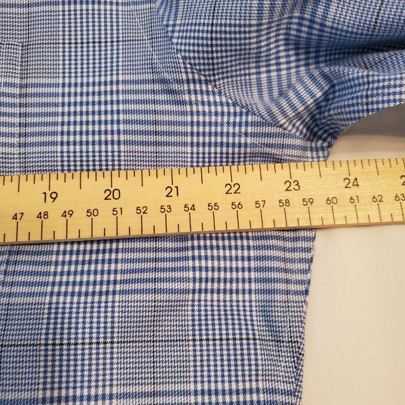 Nordstrom Signature men's trim fit cotton dress shirt blue size 34/35. neck 16.5 - Picture 11 of 13